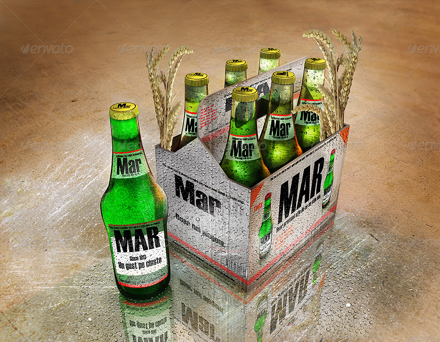 Beer Bottle and Package Design, Graphics GraphicRiver